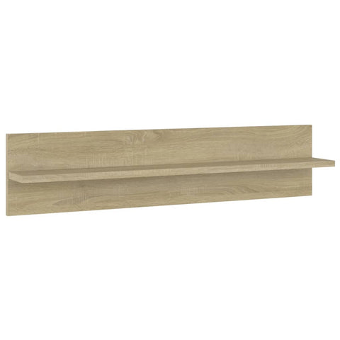 vidaXL Wall Shelf 2 pcs Sonoma Oak 80x11.5x18 cm Engineered Wood