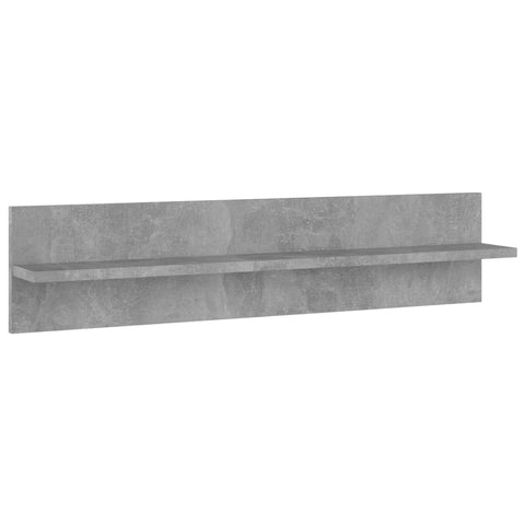 vidaXL Wall Shelf 2 pcs Concrete Grey 80x11.5x18 cm Engineered Wood