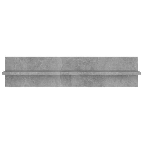 vidaXL Wall Shelf 2 pcs Concrete Grey 80x11.5x18 cm Engineered Wood