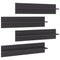 vidaXL Wall Shelf 4 pcs High Gloss Grey 80x11.5x18 cm Engineered Wood