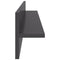 vidaXL Wall Shelf 4 pcs High Gloss Grey 80x11.5x18 cm Engineered Wood