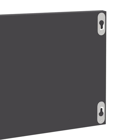 vidaXL Wall Shelf 4 pcs High Gloss Grey 80x11.5x18 cm Engineered Wood