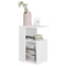 vidaXL Side Table White 36x30x56 cm Engineered Wood