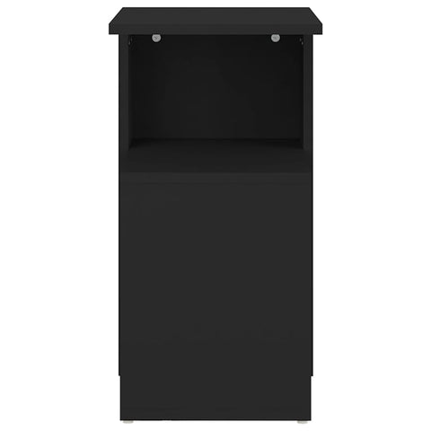 vidaXL Side Table Black 36x30x56 cm Engineered Wood