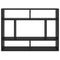 vidaXL Wall Shelf Black 75x16x55 cm Engineered Wood