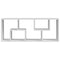 vidaXL Wall Shelf White 36x16x90 cm Engineered Wood