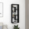 vidaXL Wall Shelf Black 36x16x90 cm Engineered Wood
