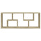 vidaXL Wall Shelf Sonoma Oak 36x16x90 cm Engineered Wood