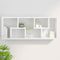 vidaXL Wall Shelf High Gloss White 36x16x90 cm Engineered Wood