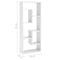 vidaXL Wall Shelf High Gloss White 36x16x90 cm Engineered Wood