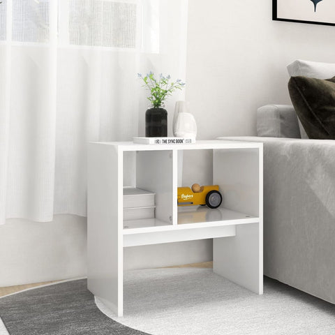 vidaXL Side Table White 50x30x50 cm Engineered Wood