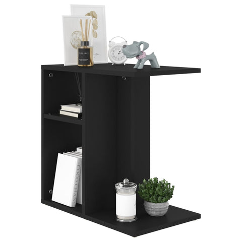 vidaXL Side Table Black 50x30x50 cm Engineered Wood