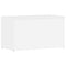 vidaXL Storage Chest High Gloss White 84x42x46 cm Engineered Wood