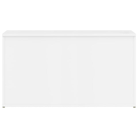 vidaXL Storage Chest High Gloss White 84x42x46 cm Engineered Wood