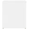 vidaXL Storage Chest High Gloss White 84x42x46 cm Engineered Wood