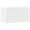 vidaXL Storage Chest High Gloss White 84x42x46 cm Engineered Wood