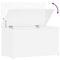 vidaXL Storage Chest High Gloss White 84x42x46 cm Engineered Wood