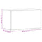 vidaXL Storage Chest High Gloss White 84x42x46 cm Engineered Wood
