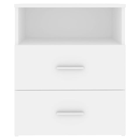 vidaXL Bed Cabinets 2 pcs White 50x32x60 cm