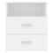 vidaXL Bed Cabinets 2 pcs White 50x32x60 cm
