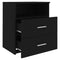 vidaXL Bed Cabinet Black 50x32x60 cm