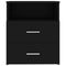 vidaXL Bed Cabinet Black 50x32x60 cm
