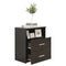 vidaXL Bed Cabinets 2 pcs Black 50x32x60 cm
