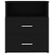 vidaXL Bed Cabinets 2 pcs Black 50x32x60 cm