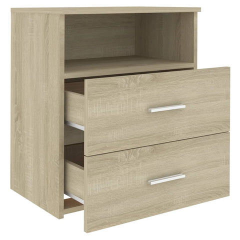vidaXL Bed Cabinet Sonoma Oak 50x32x60 cm
