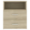 vidaXL Bed Cabinet Sonoma Oak 50x32x60 cm