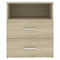 vidaXL Bed Cabinets 2 pcs Sonoma Oak 50x32x60 cm