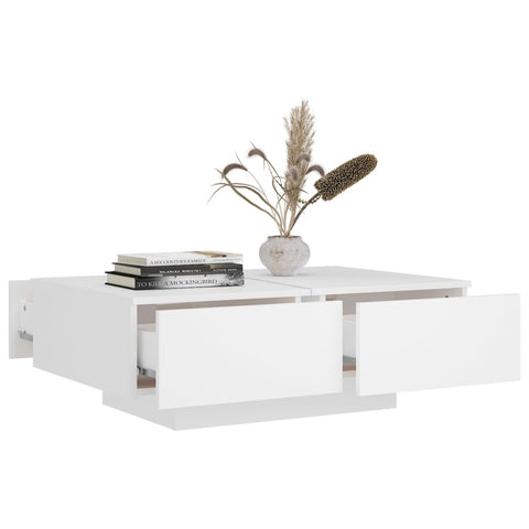 vidaXL Coffee Table White 90x60x31 cm Engineered Wood