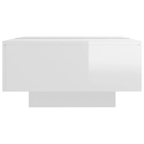 vidaXL Coffee Table High Gloss White 90x60x31 cm Engineered Wood