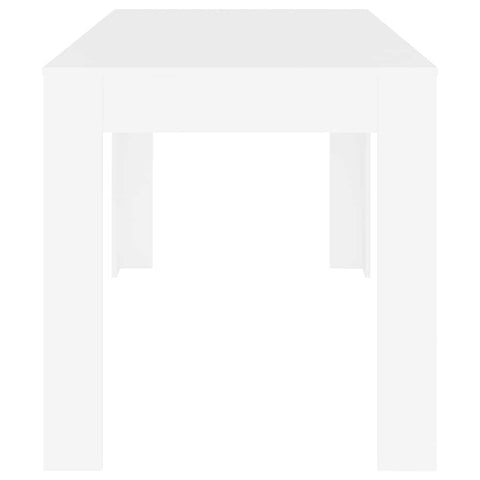vidaXL Dining Table White 140x74.5x76 cm Engineered Wood