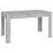 vidaXL Dining Table Concrete Grey 140x74.5x76 cm Engineered Wood