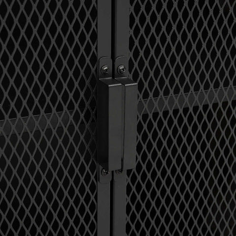 vidaXL Storage Cabinet Grey 72x36x82 cm Metal and MDF