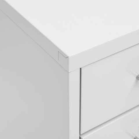 vidaXL Mobile File Cabinet Grey 28x41x109 cm Metal
