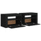 vidaXL Bedside Cabinets 2 pcs with LEDs Black 60x35x40 cm