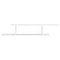 vidaXL Wall-Mounted TV Shelf White 125x18x23 cm Engineered Wood
