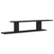 vidaXL Wall-Mounted TV Shelf Black 125x18x23 cm Engineered Wood