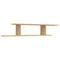 vidaXL Wall-Mounted TV Shelf Sonoma Oak 125x18x23 cm Engineered Wood