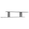 vidaXL Wall-Mounted TV Shelf Concrete Grey 125x18x23 cm Engineered Wood