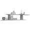 vidaXL Wall-Mounted TV Shelf Concrete Grey 125x18x23 cm Engineered Wood