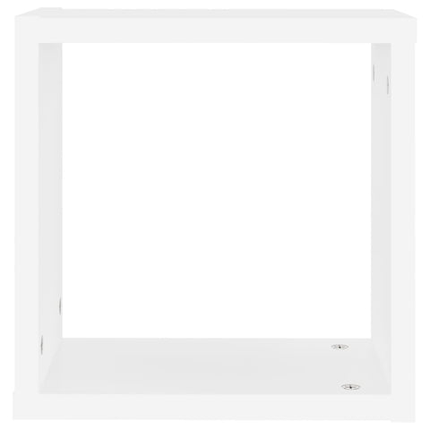 vidaXL Wall Cube Shelves 6 pcs White 30x15x30 cm