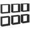 vidaXL Wall Cube Shelves 6 pcs Black 30x15x30 cm