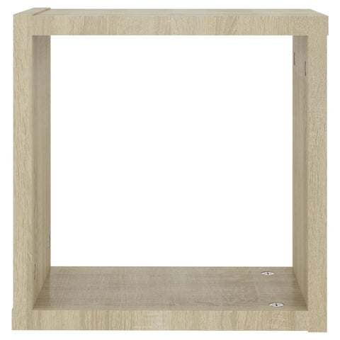 vidaXL Wall Cube Shelves 6 pcs Sonoma Oak 30x15x30 cm