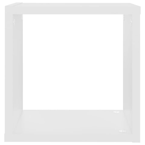vidaXL Wall Cube Shelves 2 pcs White 26x15x26 cm
