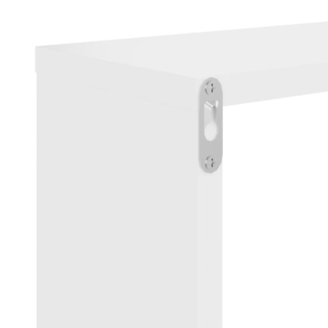 vidaXL Wall Cube Shelves 2 pcs White 26x15x26 cm