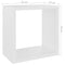 vidaXL Wall Cube Shelves 2 pcs White 26x15x26 cm