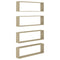 vidaXL Wall Cube Shelf 4 pcs Sonoma Oak 100x15x30 cm Engineered Wood